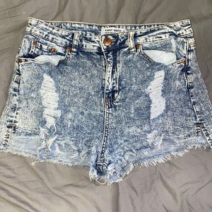 High rise shorts